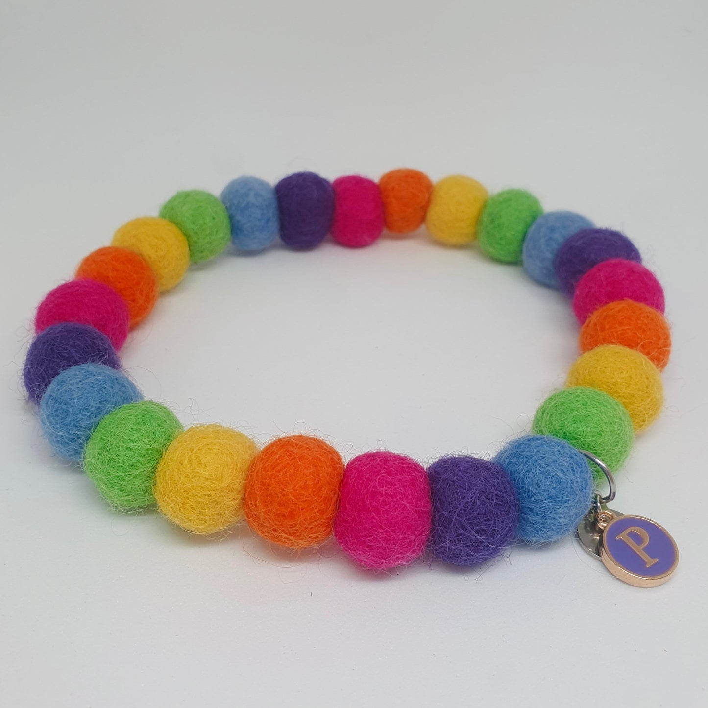 Purple Letter Charm