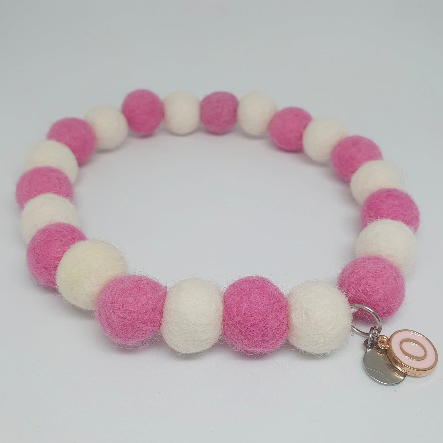 Baby Pink Letter Charm