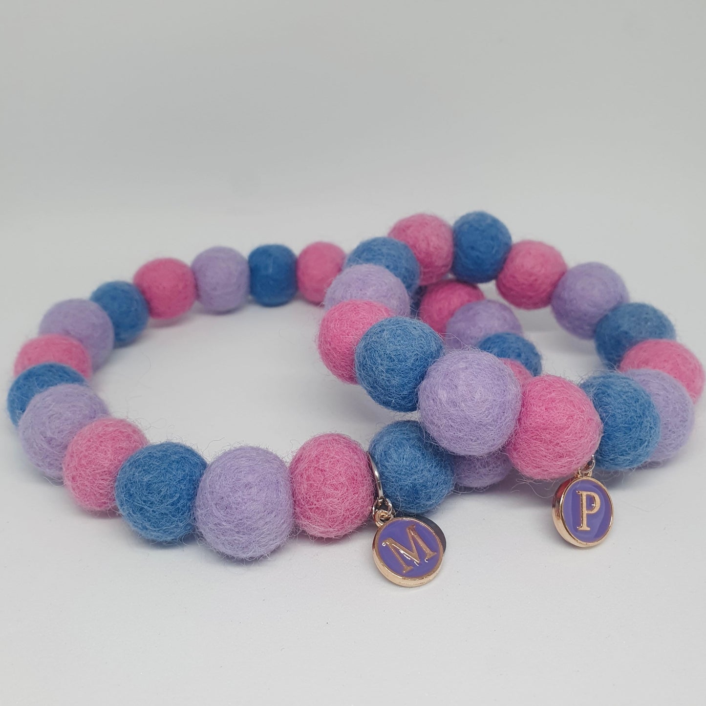 Purple Letter Charm
