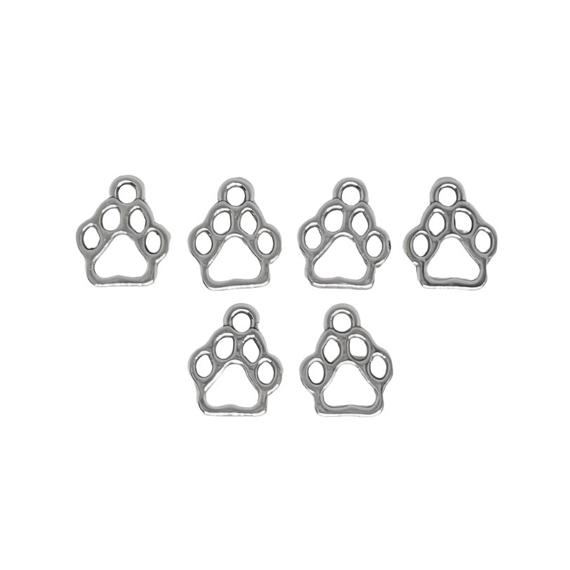 Silver Paw Charm