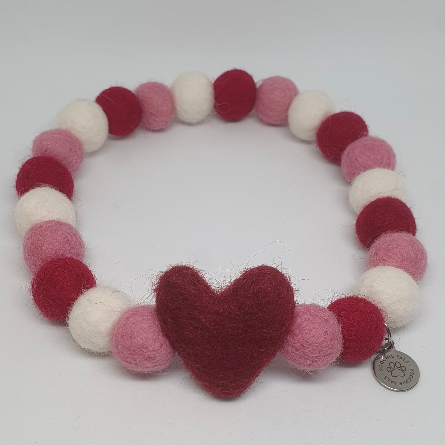 Candy Heart Pom Pom Collar