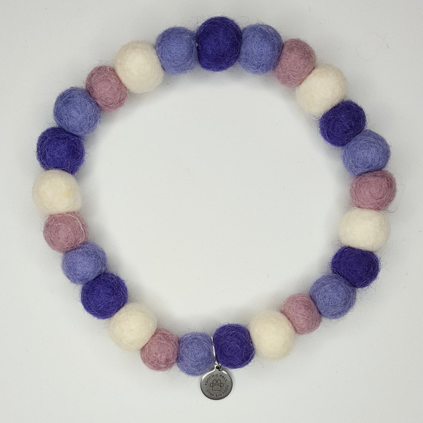 Mauve Magic Pom Pom Collar