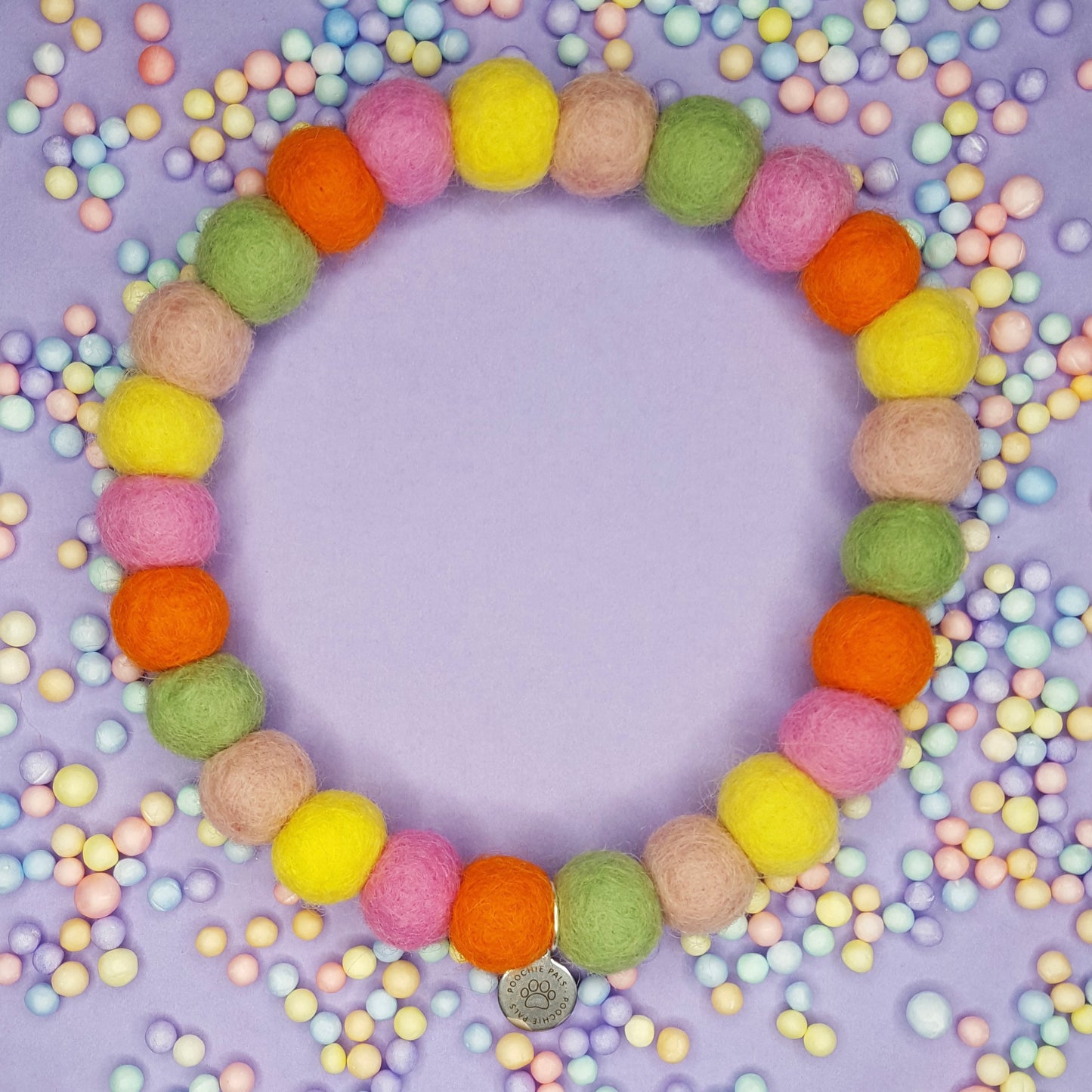 Wild Flowers Pom Pom Collar