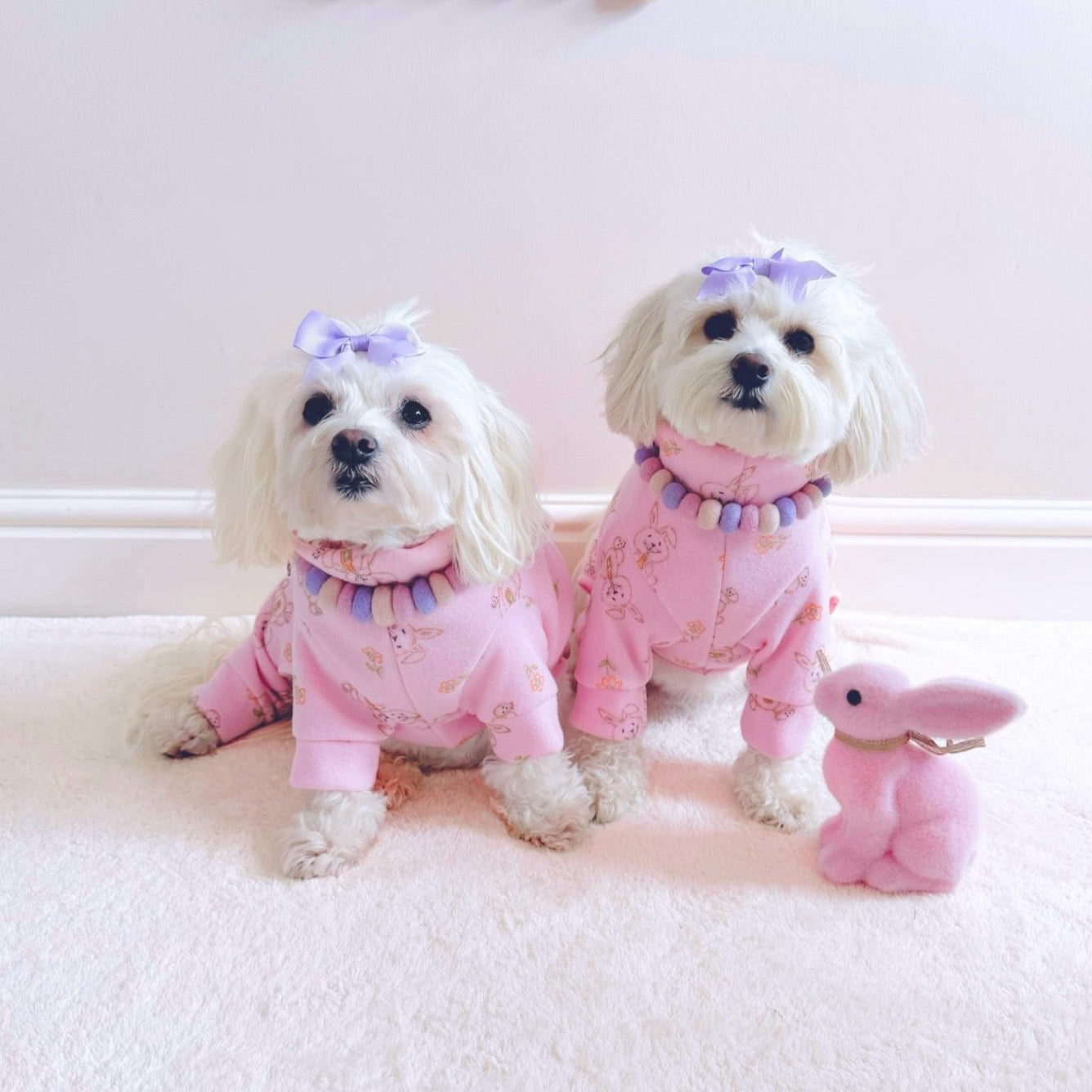 Lavender & Roses Pom Pom Collar