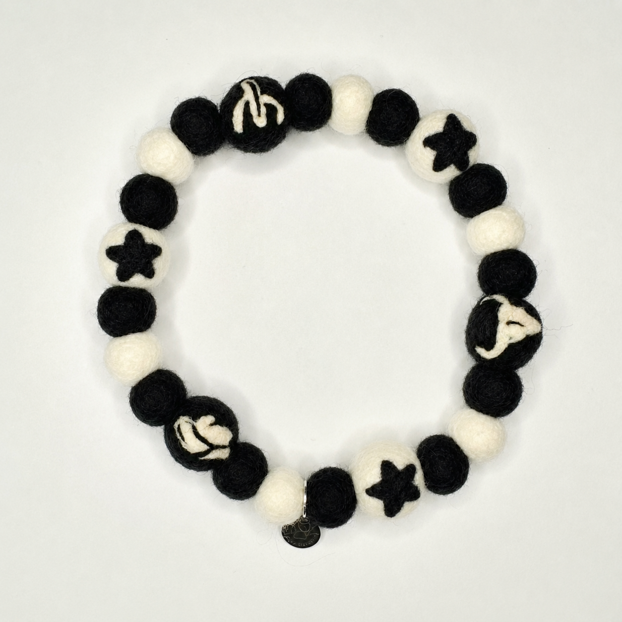 Giddy Up Felted Dog Pom Pom Collar