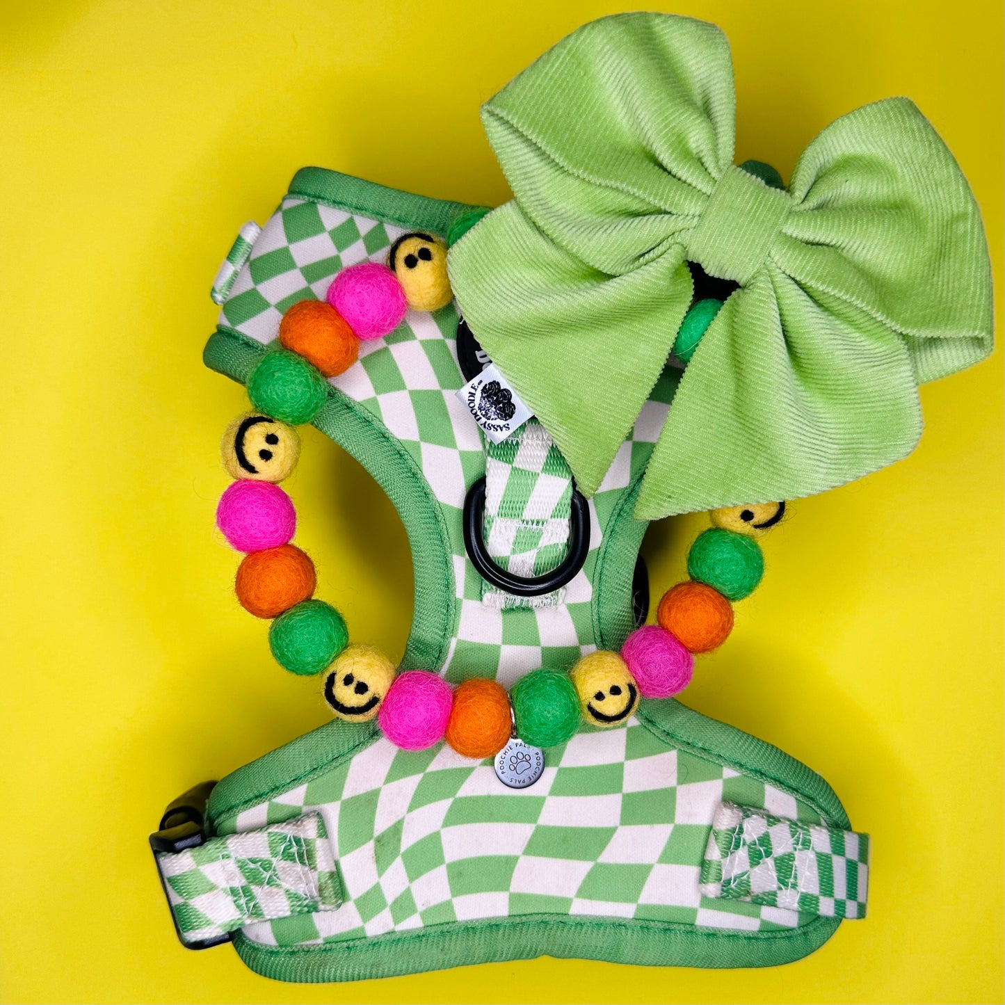 Pawsitivley Happy Pom Pom Collar