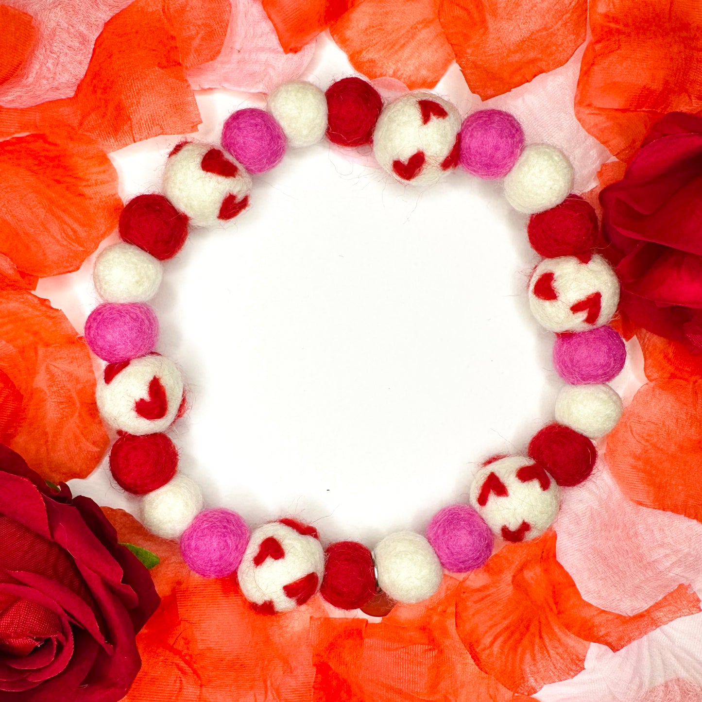 Kisses Pom Pom Collar