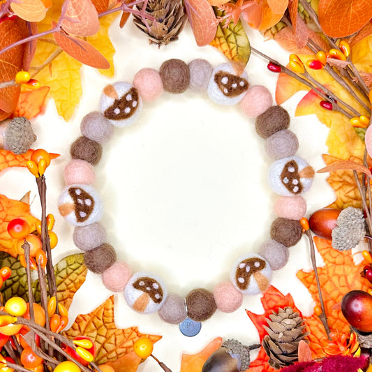 Enchanting Woodland Pom Pom Collar