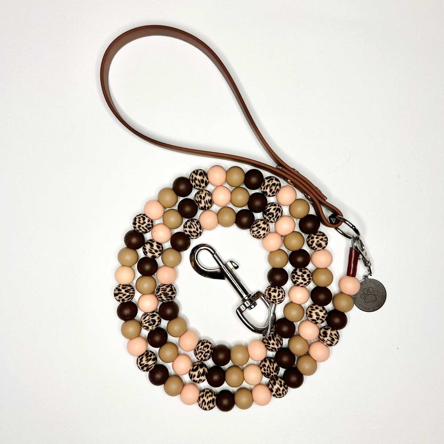 Leopard Print Beaded Lead