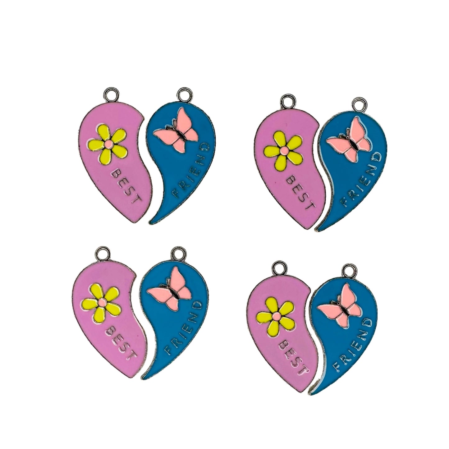 Heart Best Friend Charms