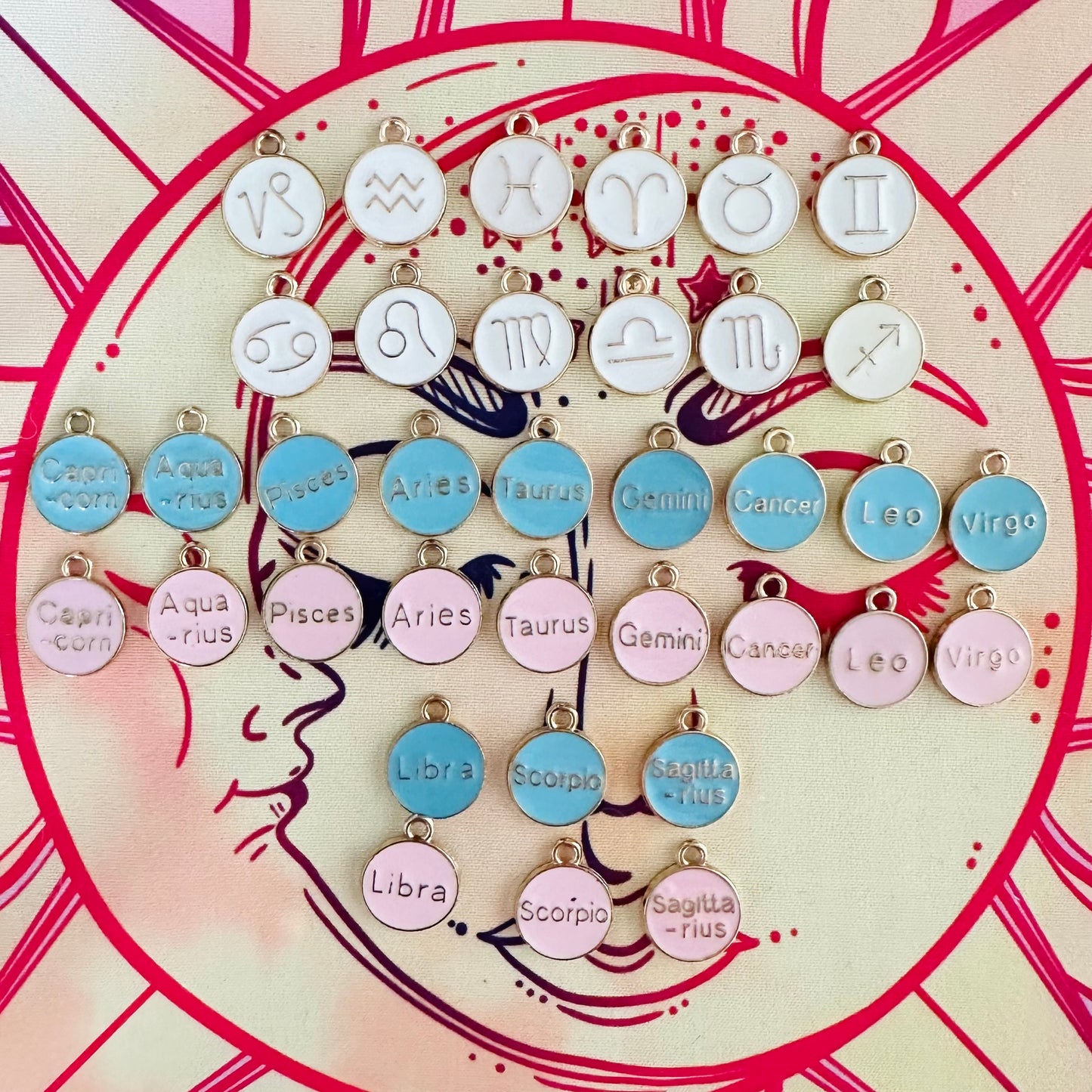Zodiac Charms - WHITE