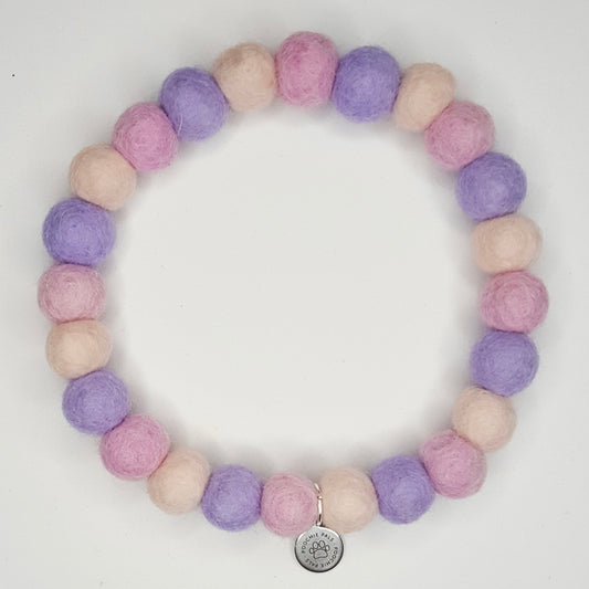 Lavender & Roses Pom Pom Collar