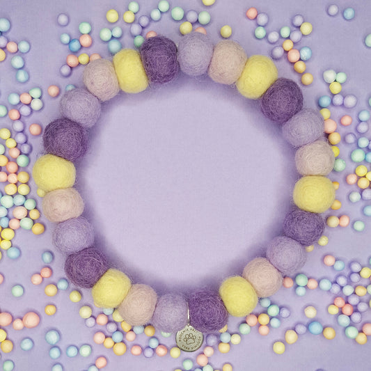 Pansy Pom Pom Collar