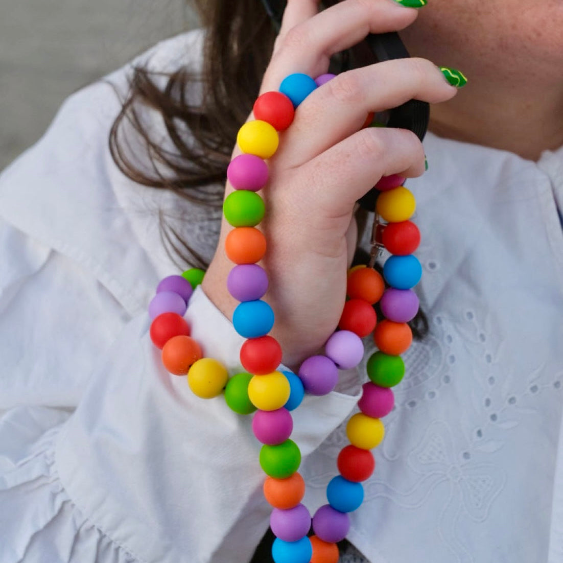 Wrist Silicone Bead Lanyard