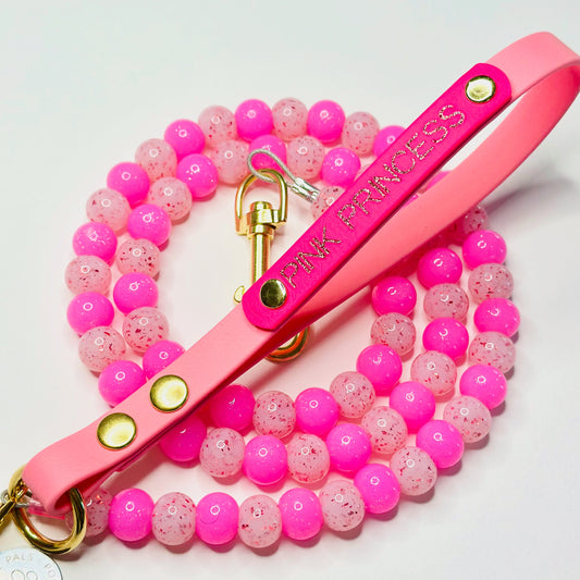 Pink Princess Beaded Lead