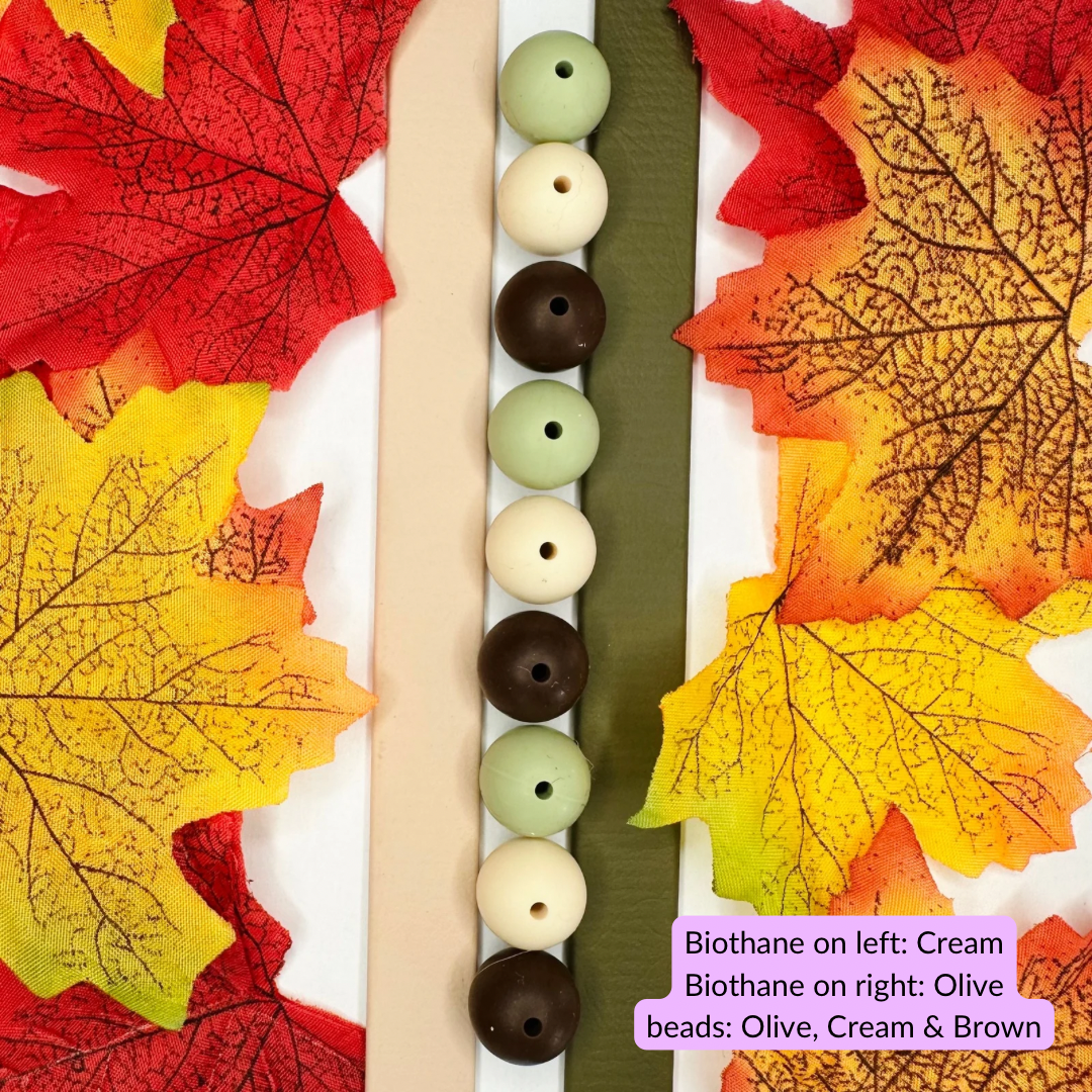 Autumn Biothane Beaded Dog Lead