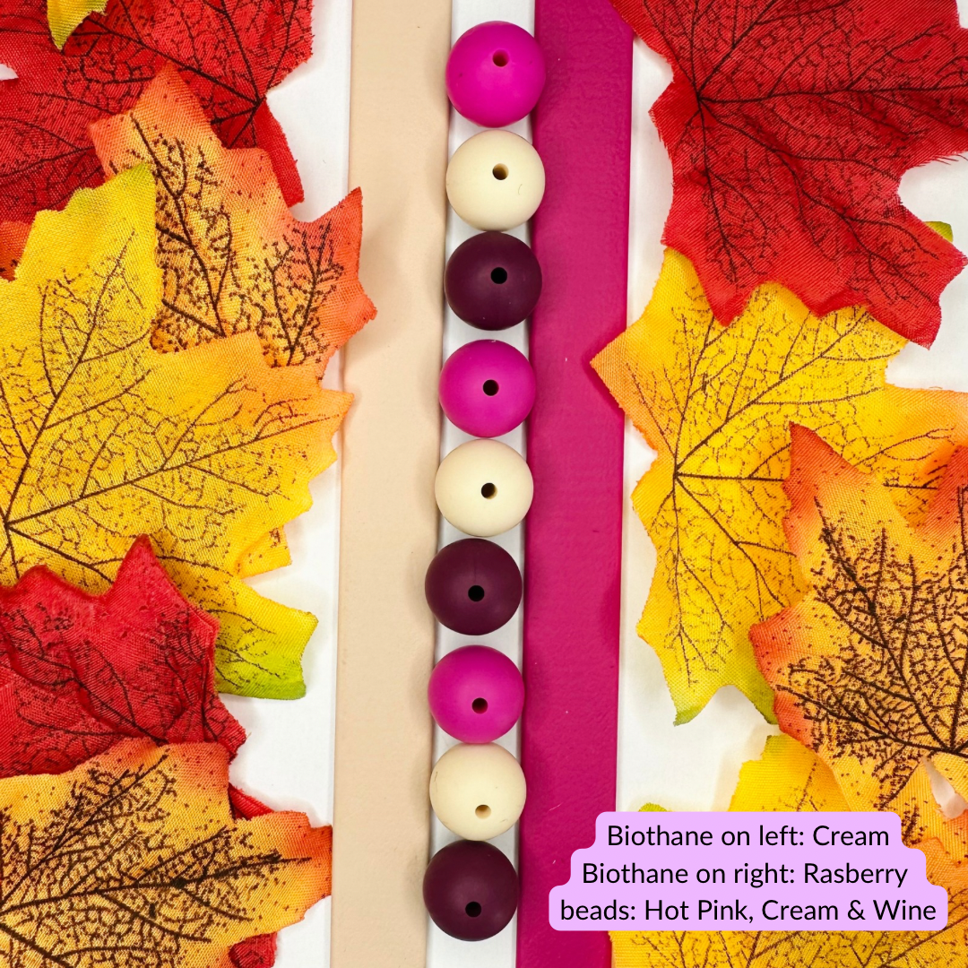 Autumn Biothane Beaded Dog Lead