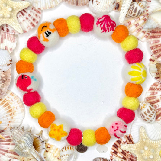 Beach Babe Pom Pom Collar