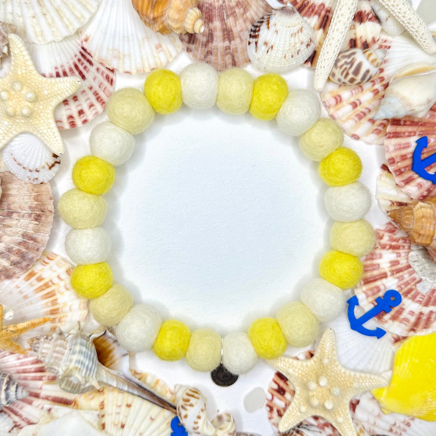 Lemon Sorbet Pom Pom Collar
