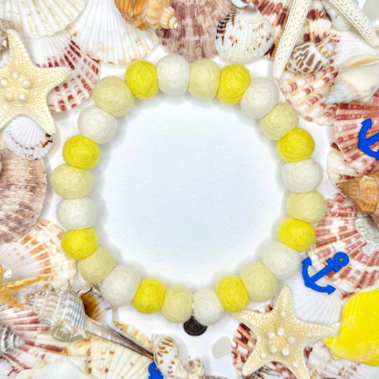 Lemon Sorbet Pom Pom Collar