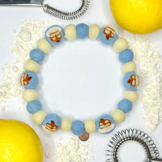Blueberry Pancake Pom Pom Collar
