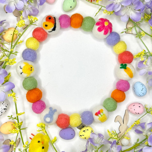 Easter Fun Pom Pom Collar