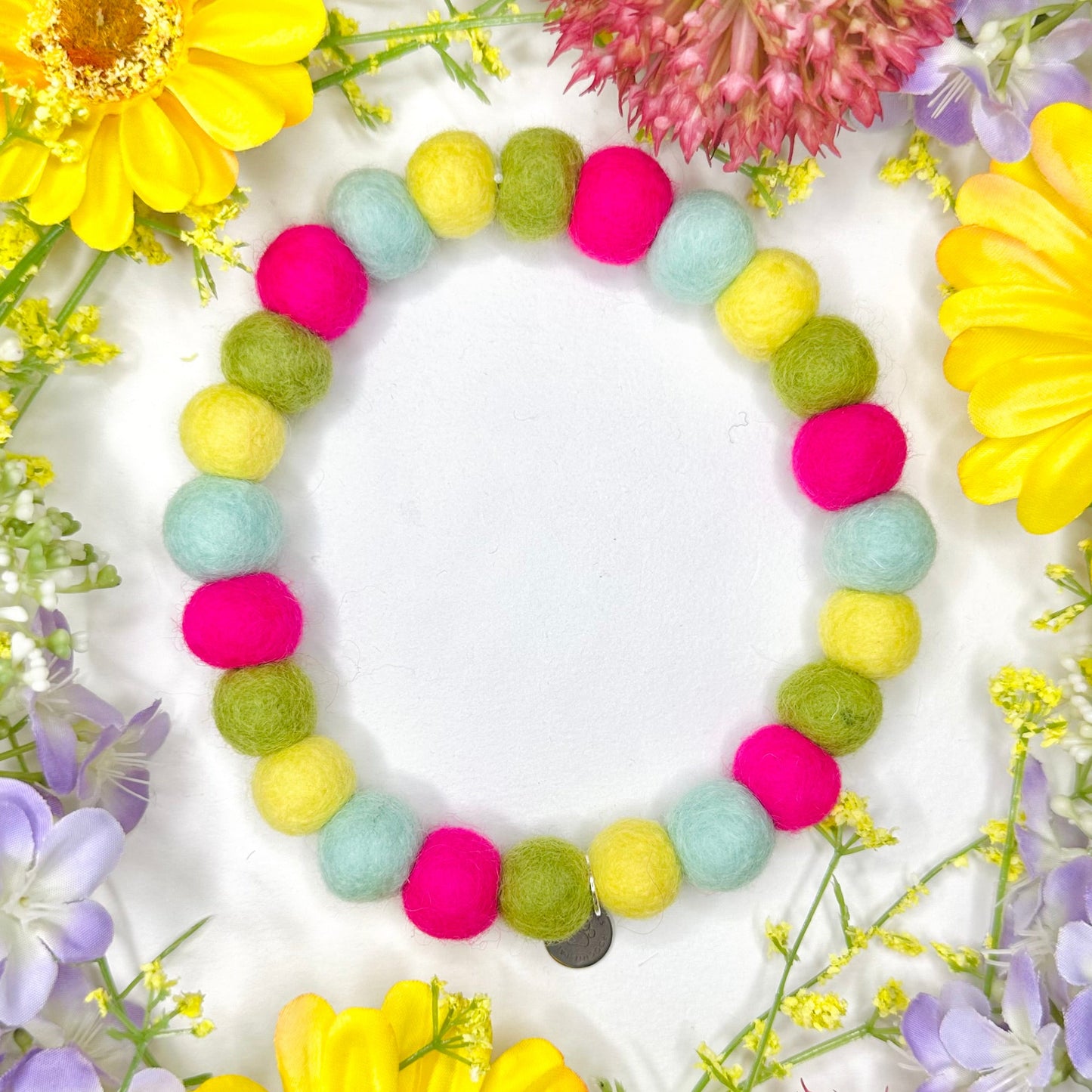 Spring Burst Pom Pom Collar