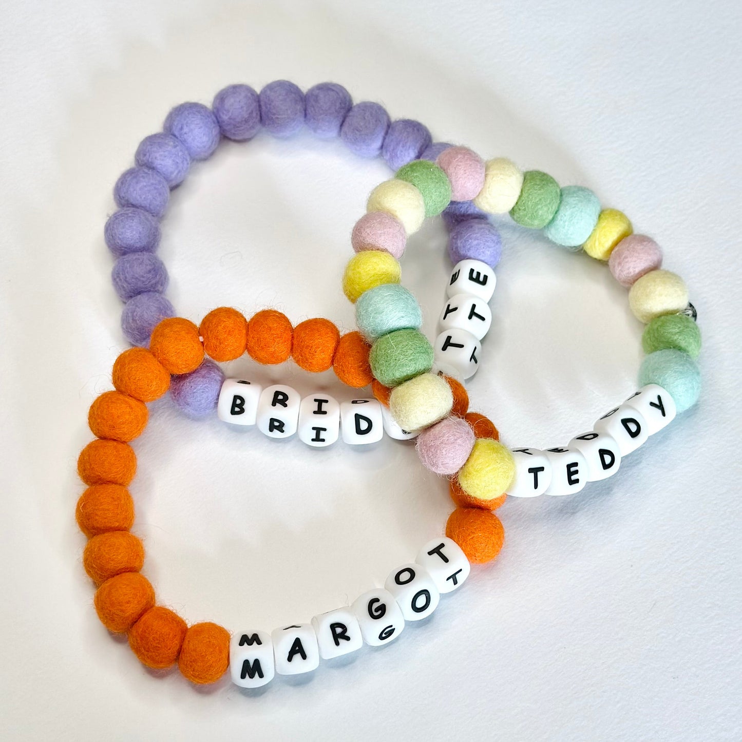 Alphabet Pom Pom Collar