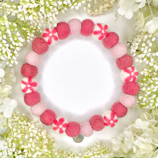 Rose Garden Pom Pom Collar