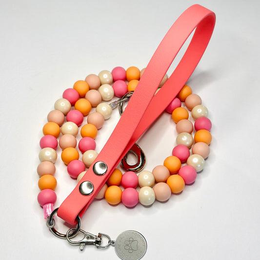 Coral Beaded Lead