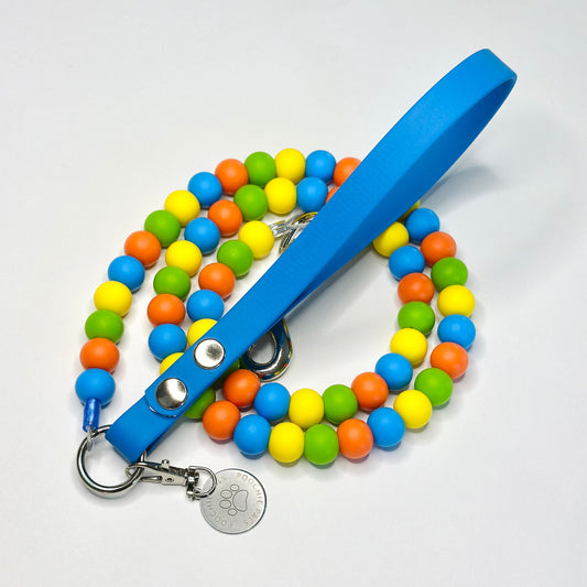 Sunshine Burst Pup Beaded Lead