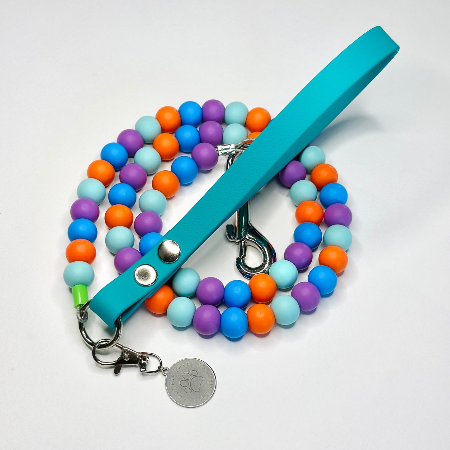 Aqua Marine Beaded Lead
