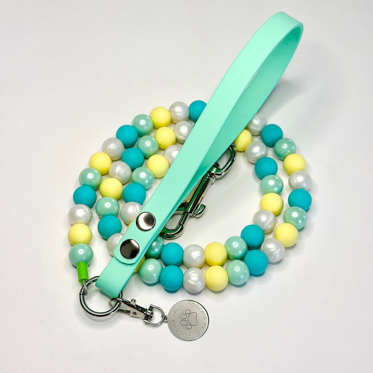 Lemon Mint  Beaded Lead