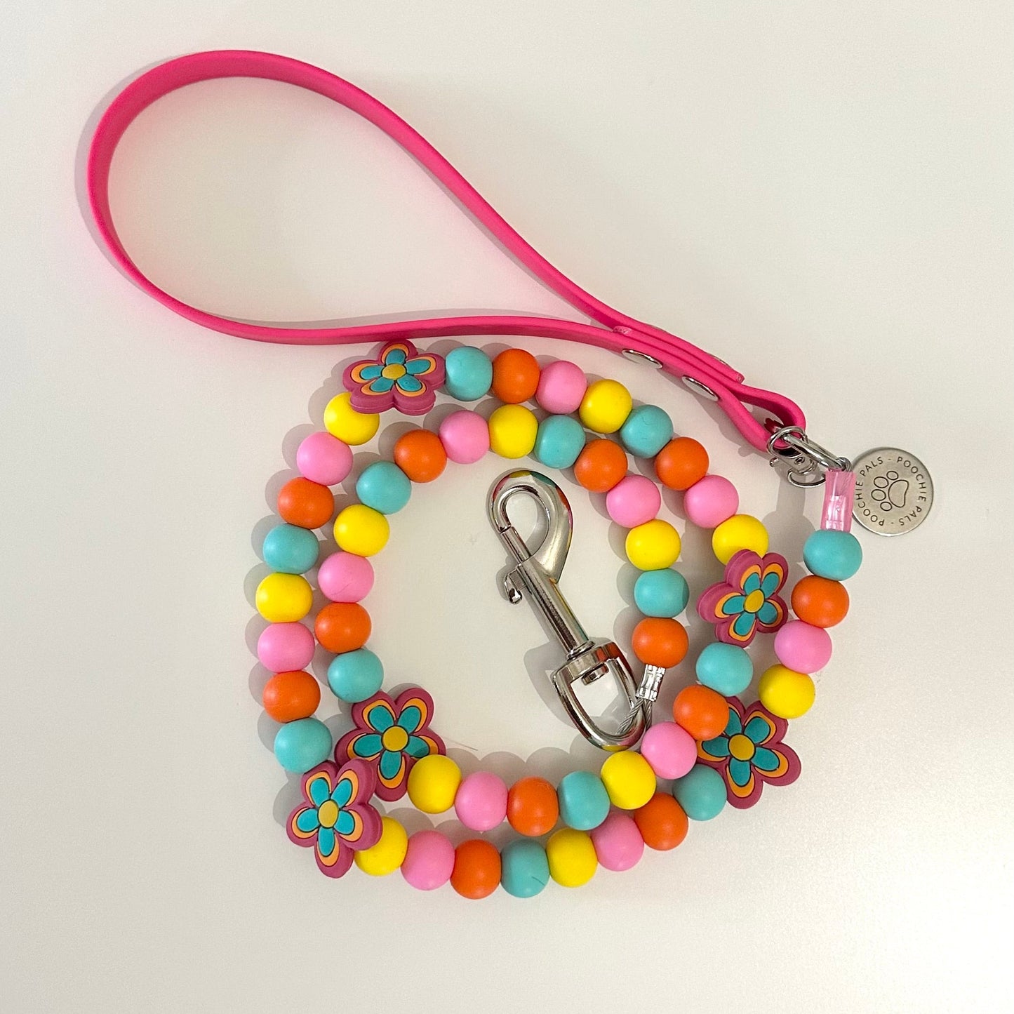 Paws & Groove Flower Beaded Lead