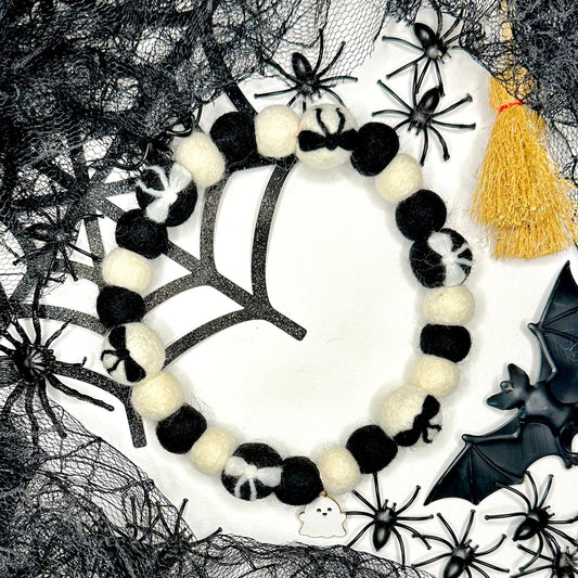 Wednesday Child Pom Pom Collar