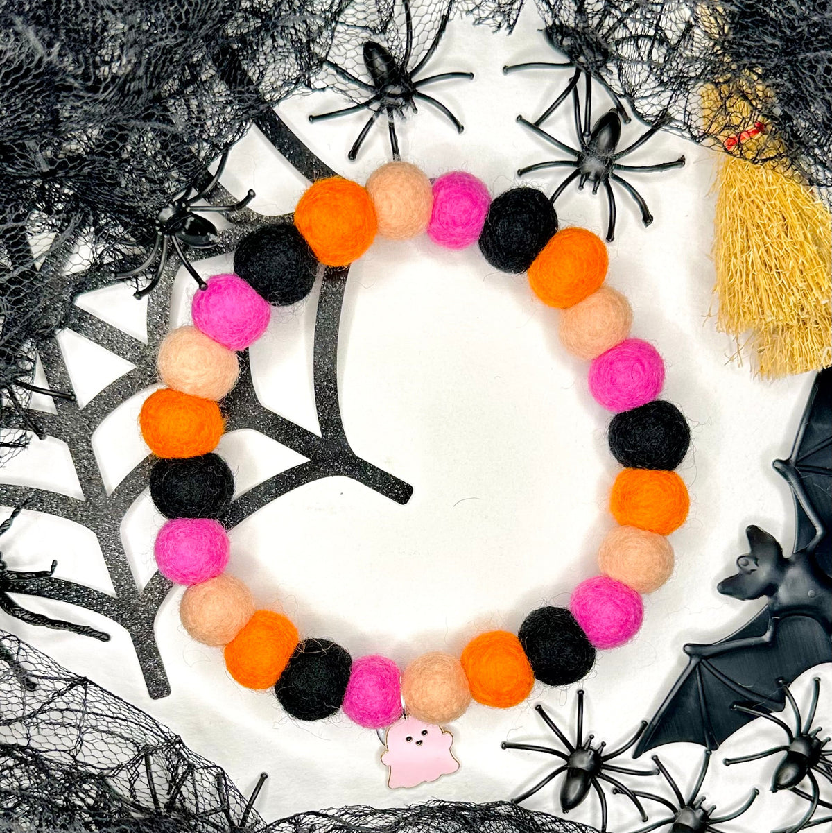 Hallow Queen Pom Pom Collar