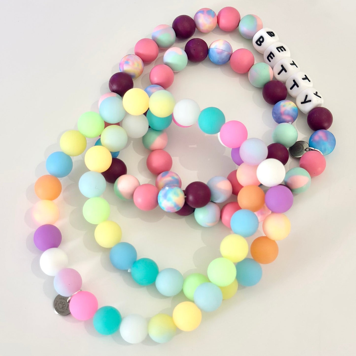 Silicone Bead Dog Necklace