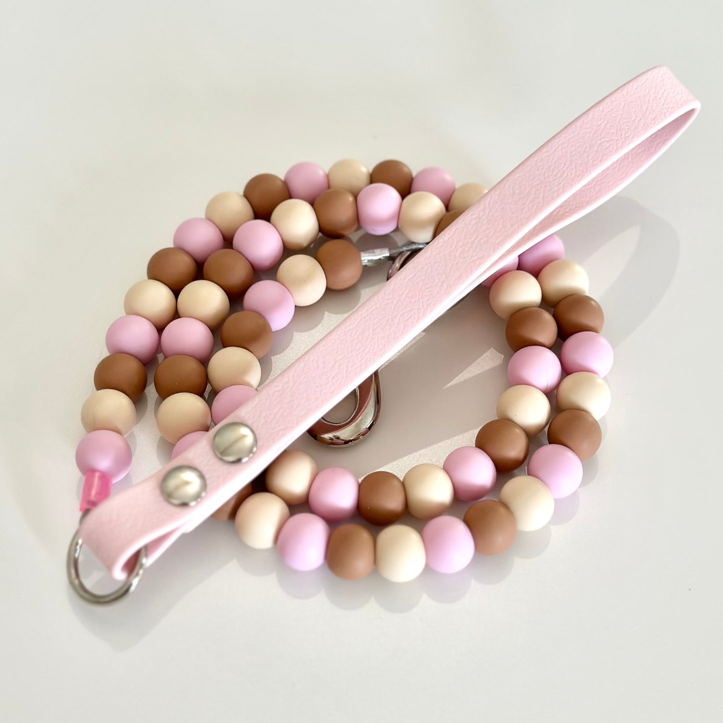 Hot Chocolate Beaded Dog Lead