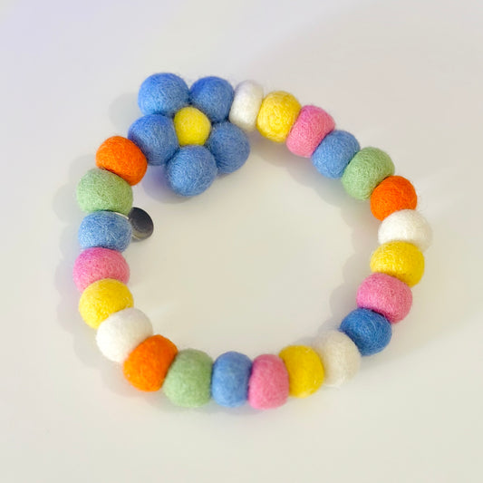 Create Your Own Flower Pom Pom Collar