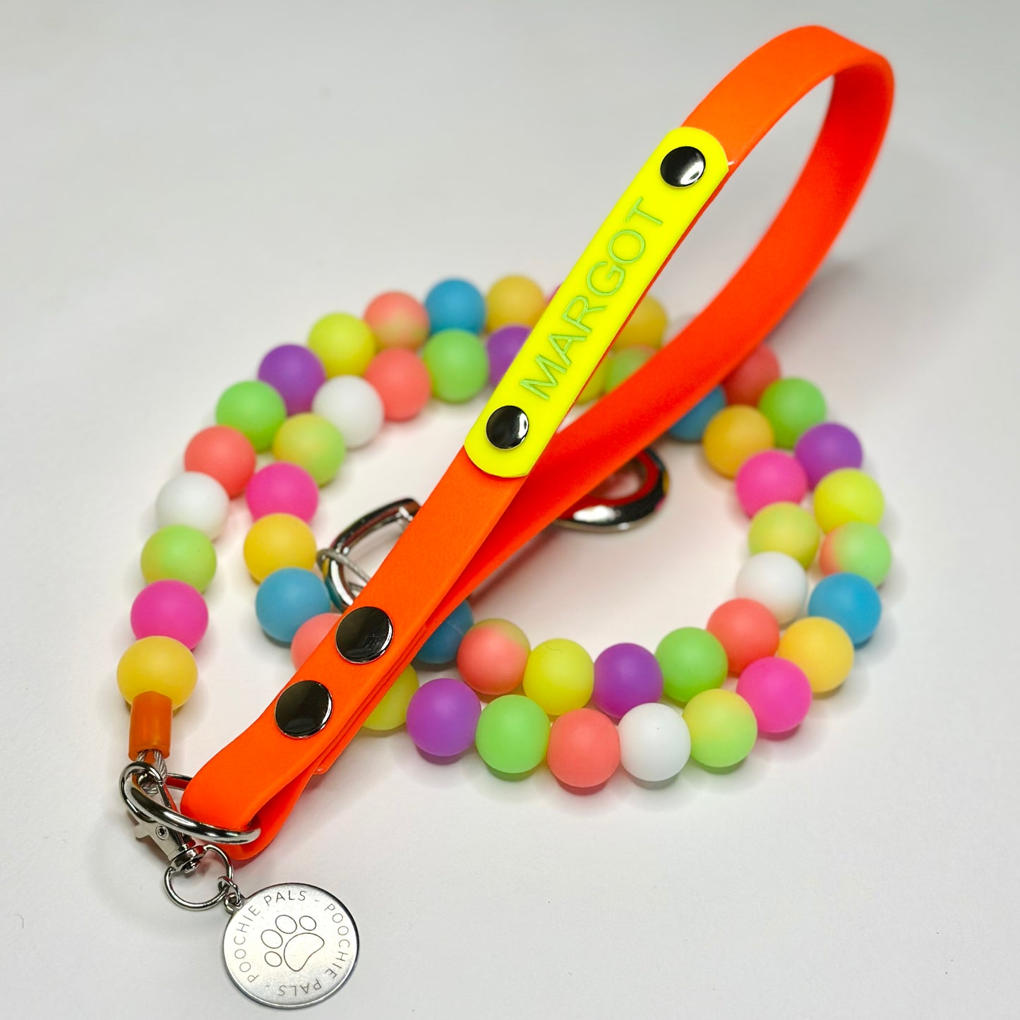 Glow In The Dark Beaded Dog Lead