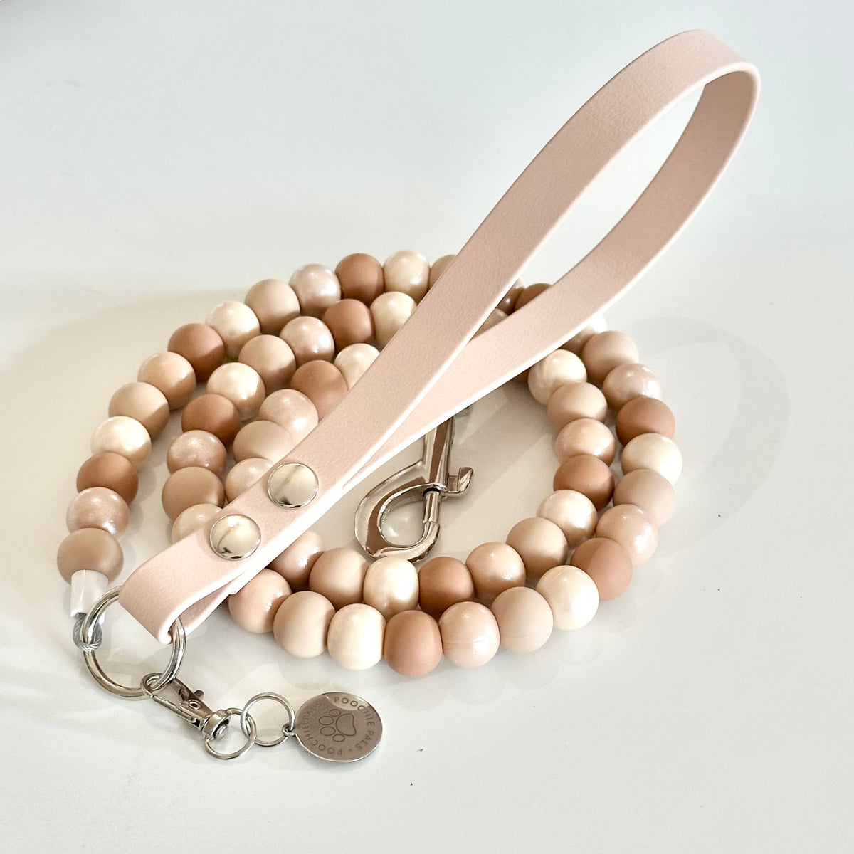 Latte Luxe Beaded Dog Lead