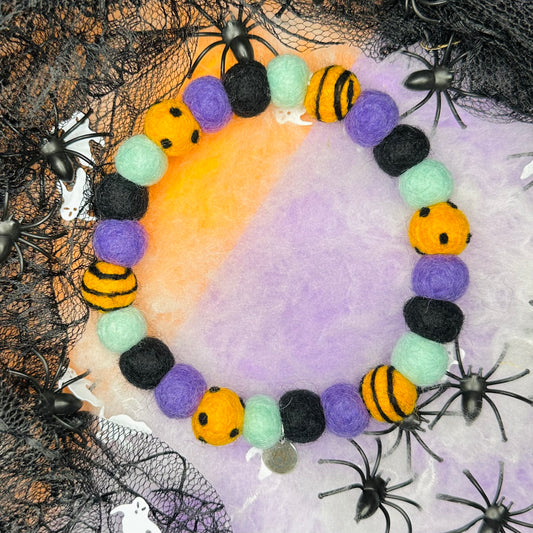 Hocus Pupus Halloween Pom Pom Collar