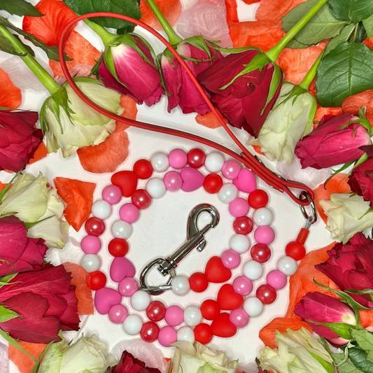 Valentines Beaded Lead